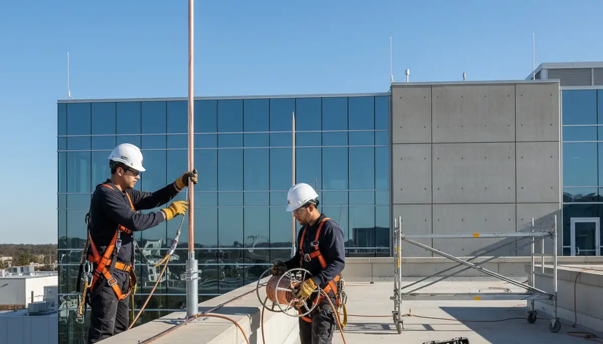 Lightning protection installation for trees in San Antonio, TX