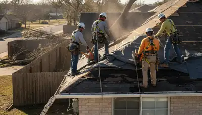 San Antonio storm damage tree cleanup with safe debris removal and property recovery