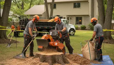Stump removal service in San Antonio, TX by Tree Trimming San Antonio TX for safe, thorough clearing
